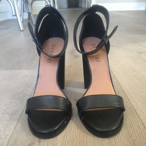 Nasty Gal Shoe Cult : Black Leather Heel WORN ONCE